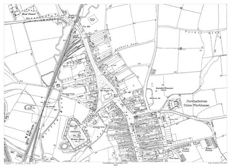 Northallerton North 1911 Map Old Maps Of Yorkshire