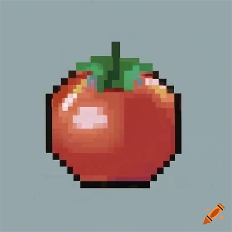 Pixel Art Tomato Insanely Detailed On Craiyon