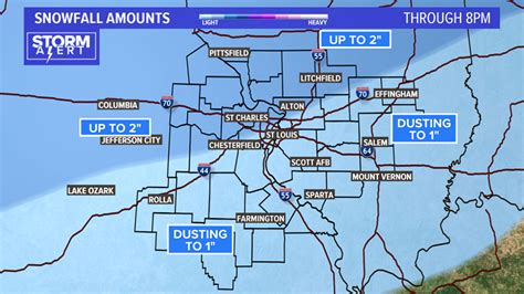 St Louis Weather Forecast Tracking Snow Winter Weather Storm