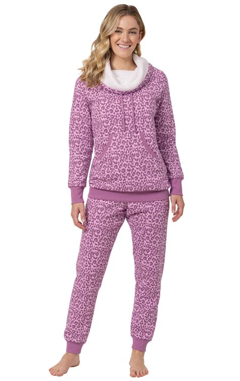 Shearling Rollneck Pajama Set In Women S Fleece Pajamas Pajamas For