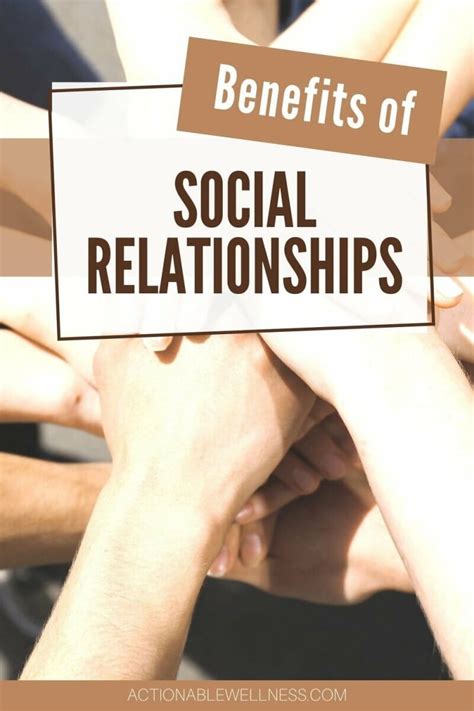 Benefits Of Social Relationships
