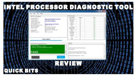 How To Run Intel Cpu Diagnostic Tool Review Quick Info About Your