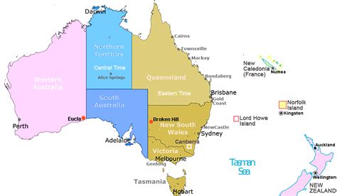 Australia Time Zones Map Live Current Local Time With Time Zone