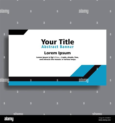 Blue Background Abstract Elegant Banner Design Template Vector Stock