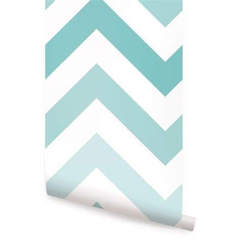 Chevron Teal Peel And Stick Fabric Wallpaper By Accentuwall On Etsy