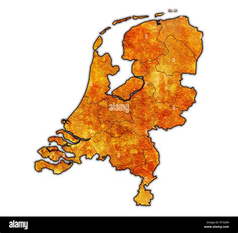 Map Of Provinces Of Netherlands Stock Photo Alamy