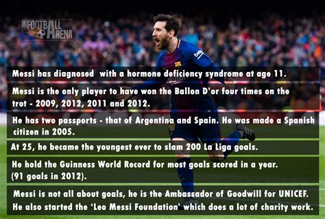 Here Are Some Facts About Leo Messi The Football Arena
