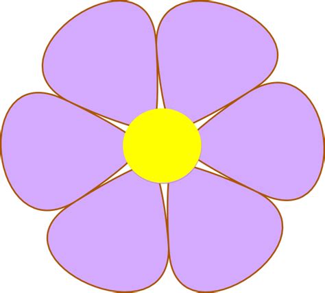 Purple Flower Clip Art At Clker Com Vector Clip Art Online Royalty