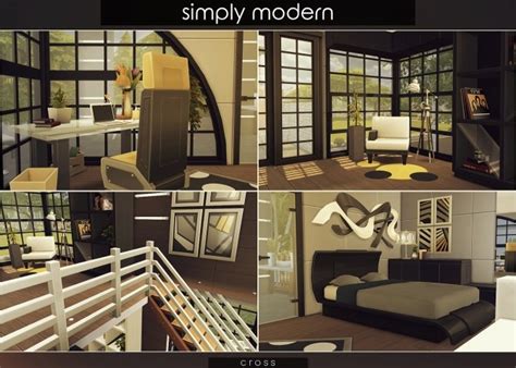 Simply Modern Villa By Praline At Cross Design Sims 4 Updates