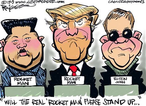 how trump s u n ‘rocket man speech sparked ridicule from cartoons the washington post