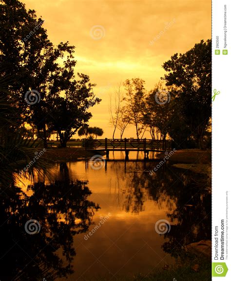 Reflection Of Sunset Stock Photo Image Of Resort Light 2963560