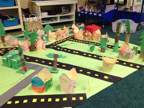 3-D neighborhood map | Kindergarten projects, Social studies projects