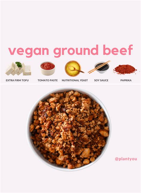 Vegan Ground Beef Substitute Healthy Plant Based Oil Free Plantyou