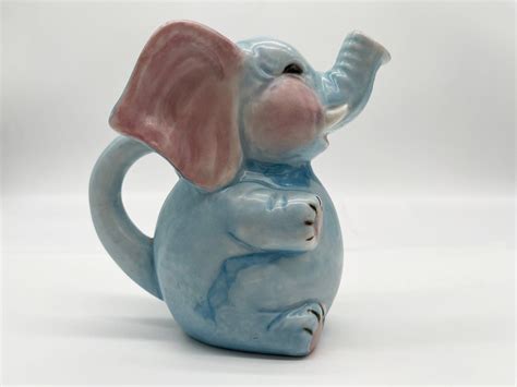 vintage kitsch ceramic elephant pitcher creamer in 2022 ceramic elephant vintage kitsch elephant