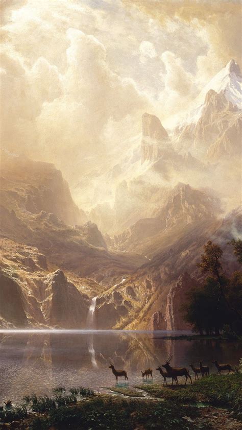 Sierra Nevada Painting Albert Bierstadt Wallpapers 4k Hd Sierra