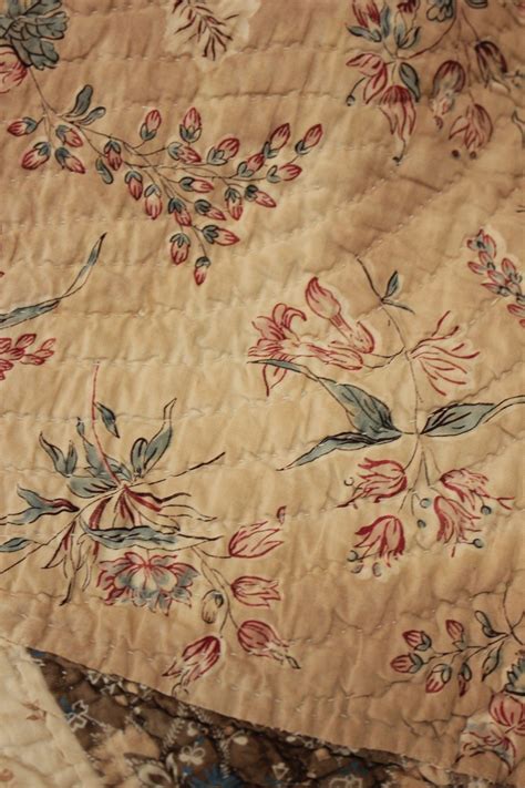 Quilt Antique English 18th Century 1700s 19th Chintz Patchwork Textile