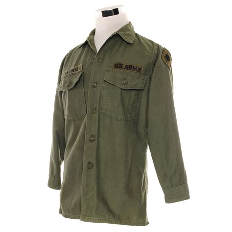 Us Army Utility Shirt P 64 60s Vietnam War Size Medium Rare Gear Usa