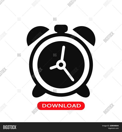 Alarm Clock Icon Vector And Photo Free Trial Bigstock