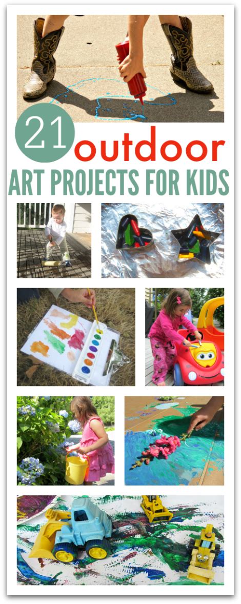 21 Outdoor Art Projects For Kids No Time For Flash Cards