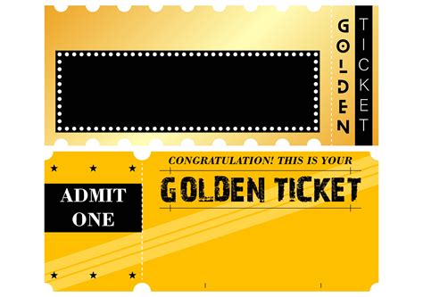 Golden Ticket Template 10 Free Pdf Printables Printablee