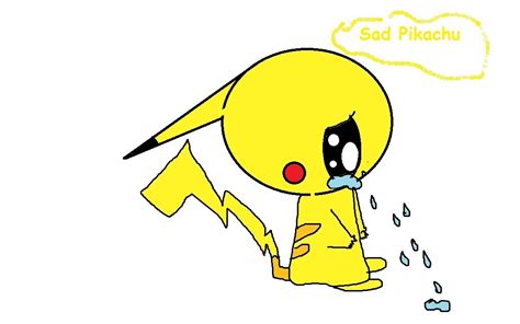 Sad Pikachu Drawing By Pokemonlovere Dragoart