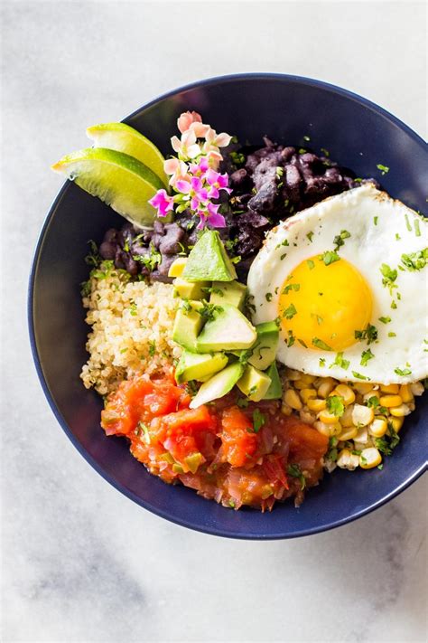 Top each portion with 3/4 cup cabbage salad and 2 tablespoons salsa. Quinoa Breakfast Bowl - Green Healthy Cooking