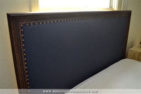 Diy Wood Framed Upholstered Headboard With Nailhead Trim Finished