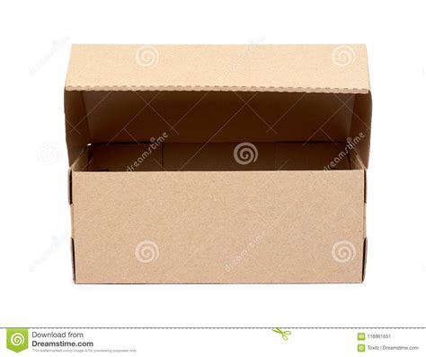 Brown Cardboard Box For Packaging And Delivery Isolated On White