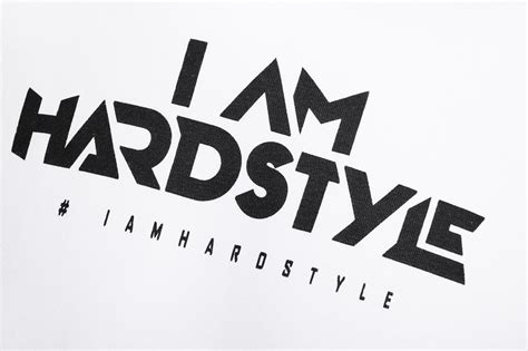 Hoodie Whiteblack Logo I Am Hardstyle Shop