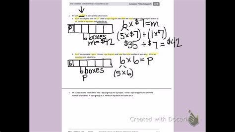 Lesson 6 exit ticket to assign it to your class. Engage NY Third grade Module 3 Lesson 7 back - YouTube