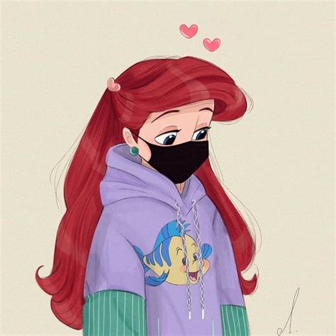 Disney Princess Wears Masks Cute Art And Profile Pictures Youloveit