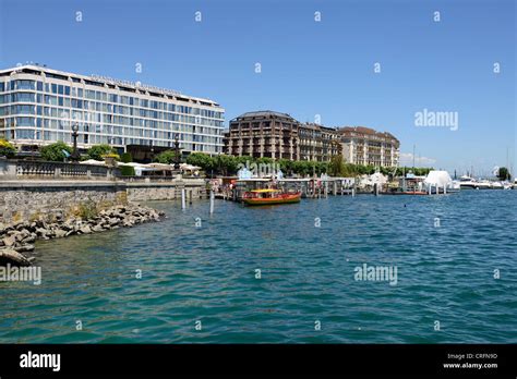 Lake Geneva Le Leman Switzerland Stock Photo Alamy