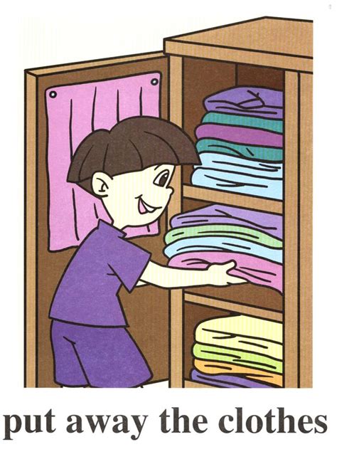 Bedrooms are highly personal rooms, and the way you arrange your furniture will depend on how you use the in large bedrooms, place the bed in a corner for a dramatic and romantic look. put away phrasal verb - Clip Art Library