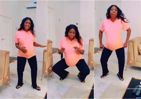 Heavily Pregnant Mercy Johnson Joins Kizz Daniels ‘buga Challenge