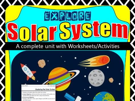 A Solar System Unit With Worksheets And Activities Teaching Resources