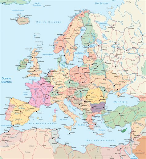mapa atual da europa portuguÊs polÍtico ~ dicas grátis 2020