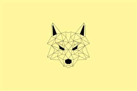 Geometric Wolf Head Outline Logo Vector Graphic By Artpray · Creative