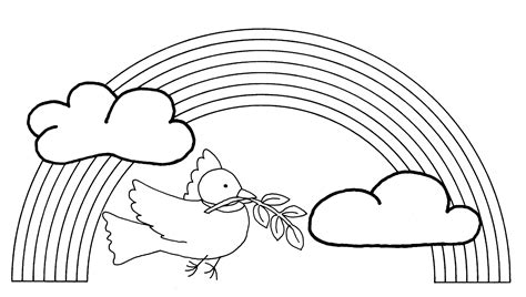 Rainbow Nature Page 2 Free Printable Coloring Pages