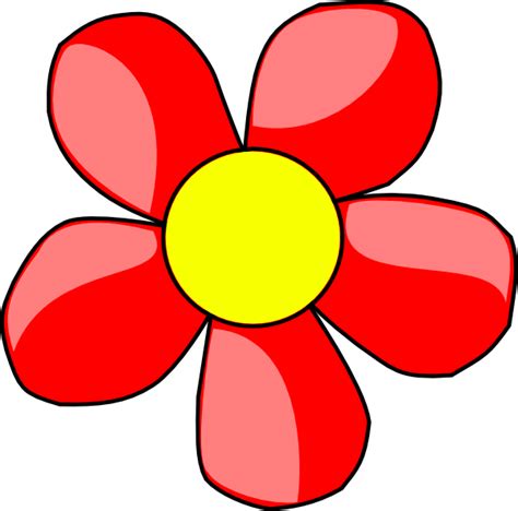 Flower Red Clip Art At Clker Vector Clip Art Online