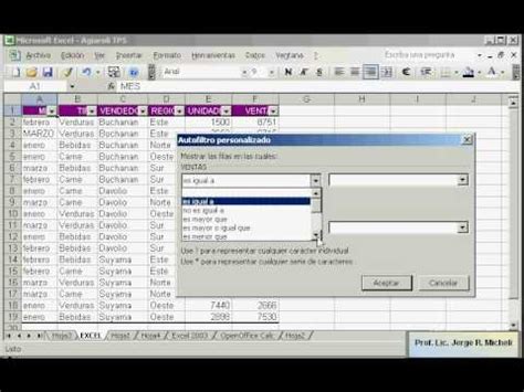 Excel Autofiltro Personalizado Dos Criterios YouTube