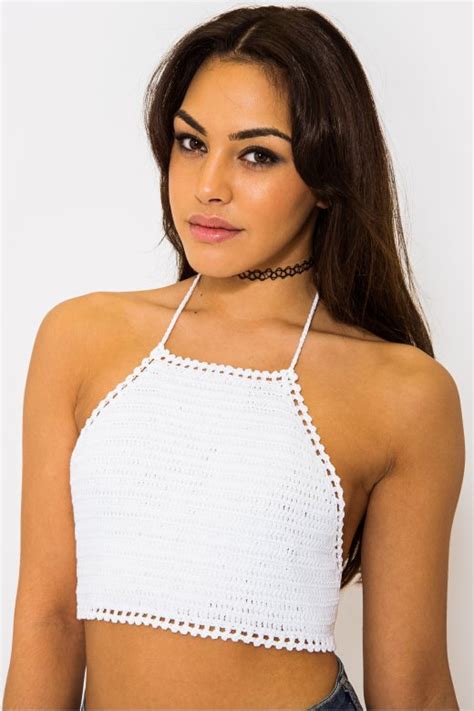 Sunset White Crochet Bralet Top From The Fashion Bible Uk