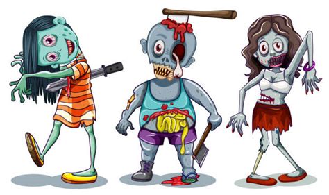 Cute Zombie Clip Art Illustrations Royalty Free Vector Graphics And Clip