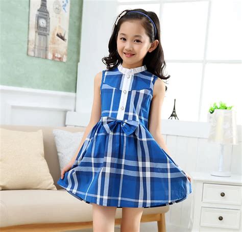 New Models Girls Cotton Sleeveless Dresses Kids Clothes Dress Spring