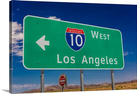 Interstate 10 Highway Signs To And From Phoenix Arizona And Los