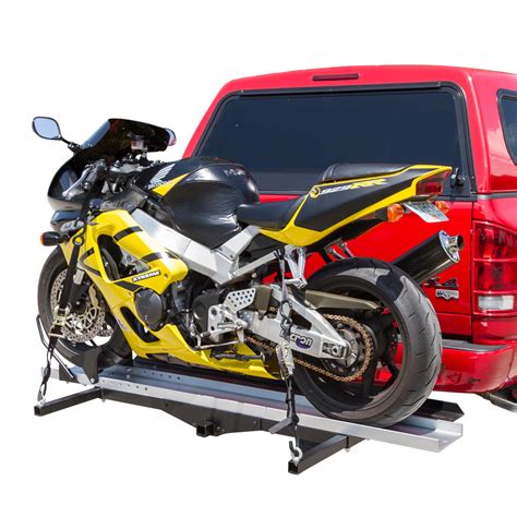 Rage Powersports Hitch Mounted Sport Bike And Motorcycle Carrier With A