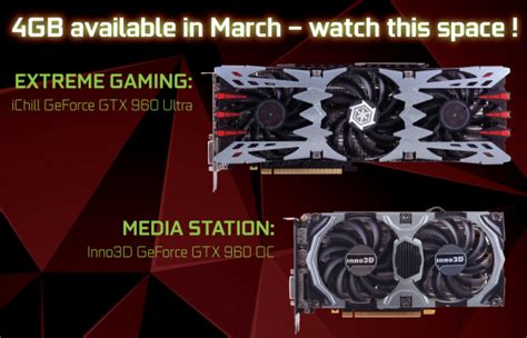 Nvidia Geforce Gtx 960 4 Gb Vram Models To Launch In March 2015 Will