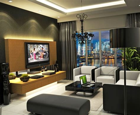 Modern Media Room Decor Bright And Modern Media Room By John Willis