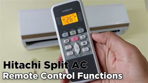 Hitachi Split Ac Remote Control All Functions Explained In Hindi Youtube