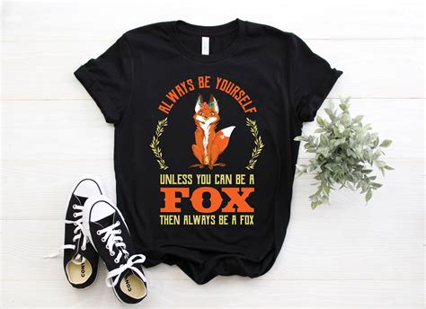 Fox Shirt Foxes T Shirt Fox Shirts Fox Birthday Present Etsy