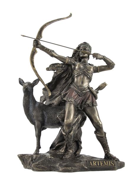 Amazon Com Veronese Bronzed Artemis Goddess Of Hunting And Wilderness